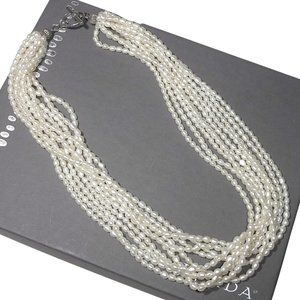 Silpada N1071 Sterling Silver Freshwater Pearl Multi Ten Strand Necklace…